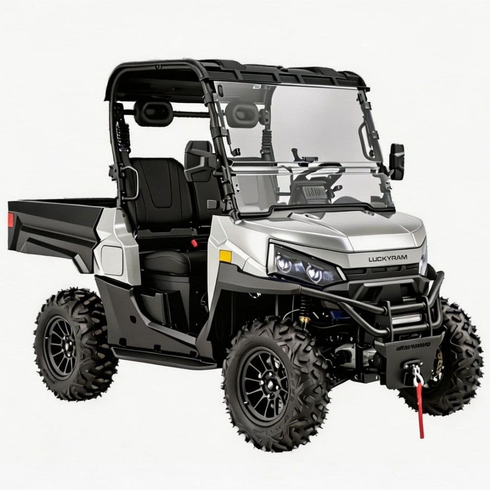 10KW променливотоков двигател 4WD електрически UTV 1000 кг теглене за ловно ранчо