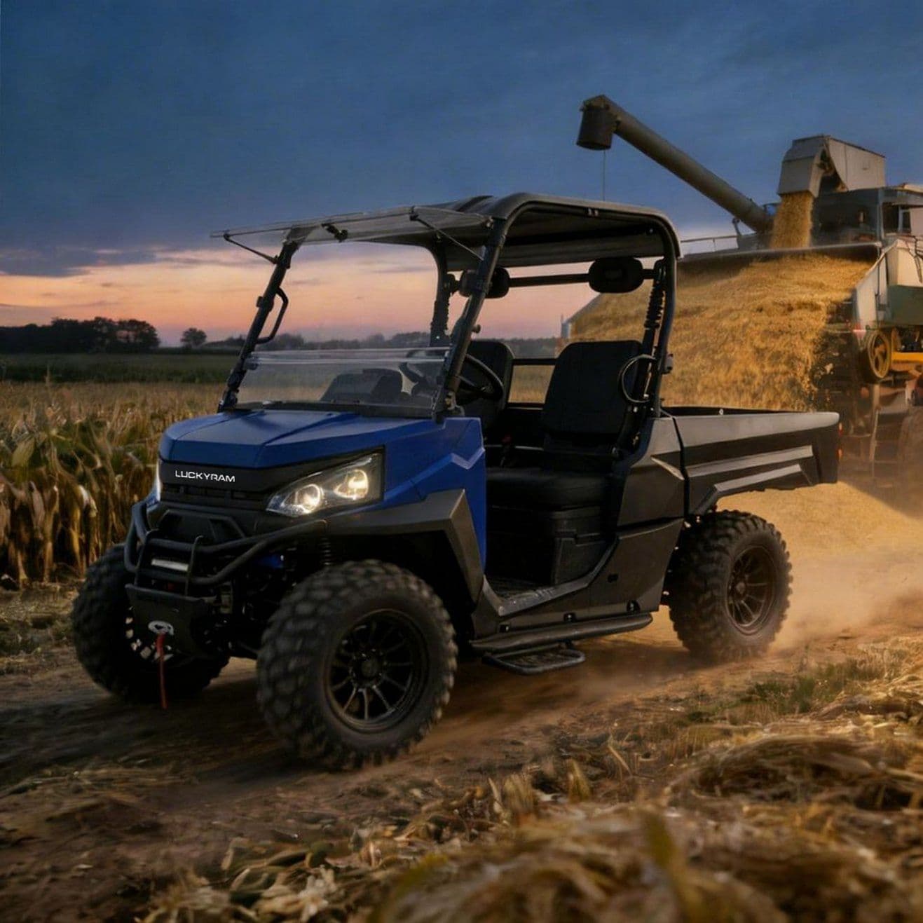 4WD електрически UTV 14 инча гуми 1000 кг теглене за поддръжка на собственост