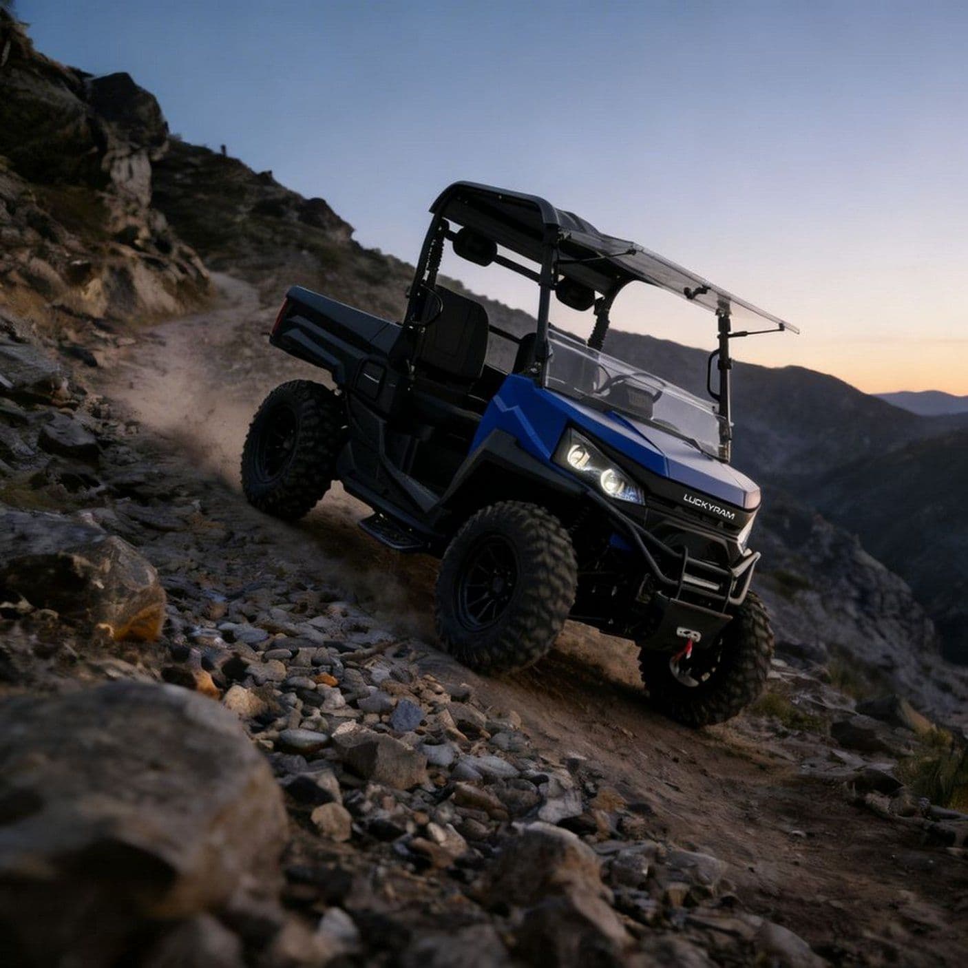 73.6V електрически UTV 4WD EPS управление 20KW пикова мощност за лов
