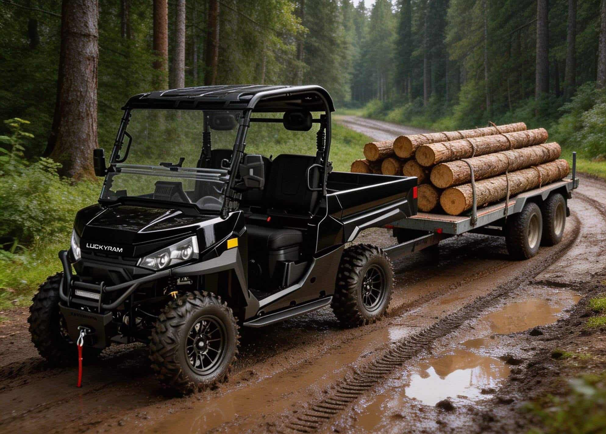 Farm Heavy Duty UTV 4WD 10KW AC мотор 73.6V 400A контролер